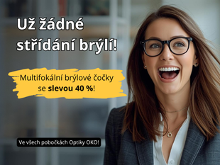 Podzimní akce: 40% SLEVA na multifokální brýlové čočky